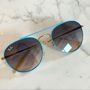 Ray-Ban blue aviator sunglasses